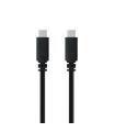 Nanocable Cable USB 2.0 3A, tipo USB-C M-USB-C M, Negro, 1.5 m