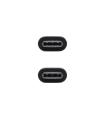 Nanocable Cable USB 2.0 3A, tipo USB-C M-USB-C M, Negro, 1.5 m