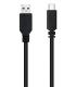 Nanocable USB 2.0, 1m cable USB USB C USB A Negro