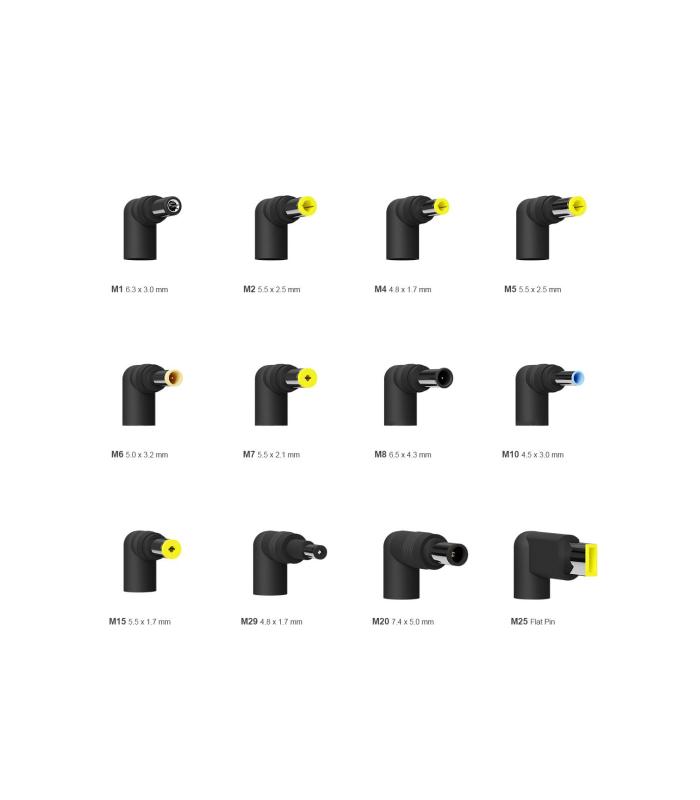 AISENS ASLC-90WAUTO-BK adaptador e inversor de corriente Interior 90 W Negro