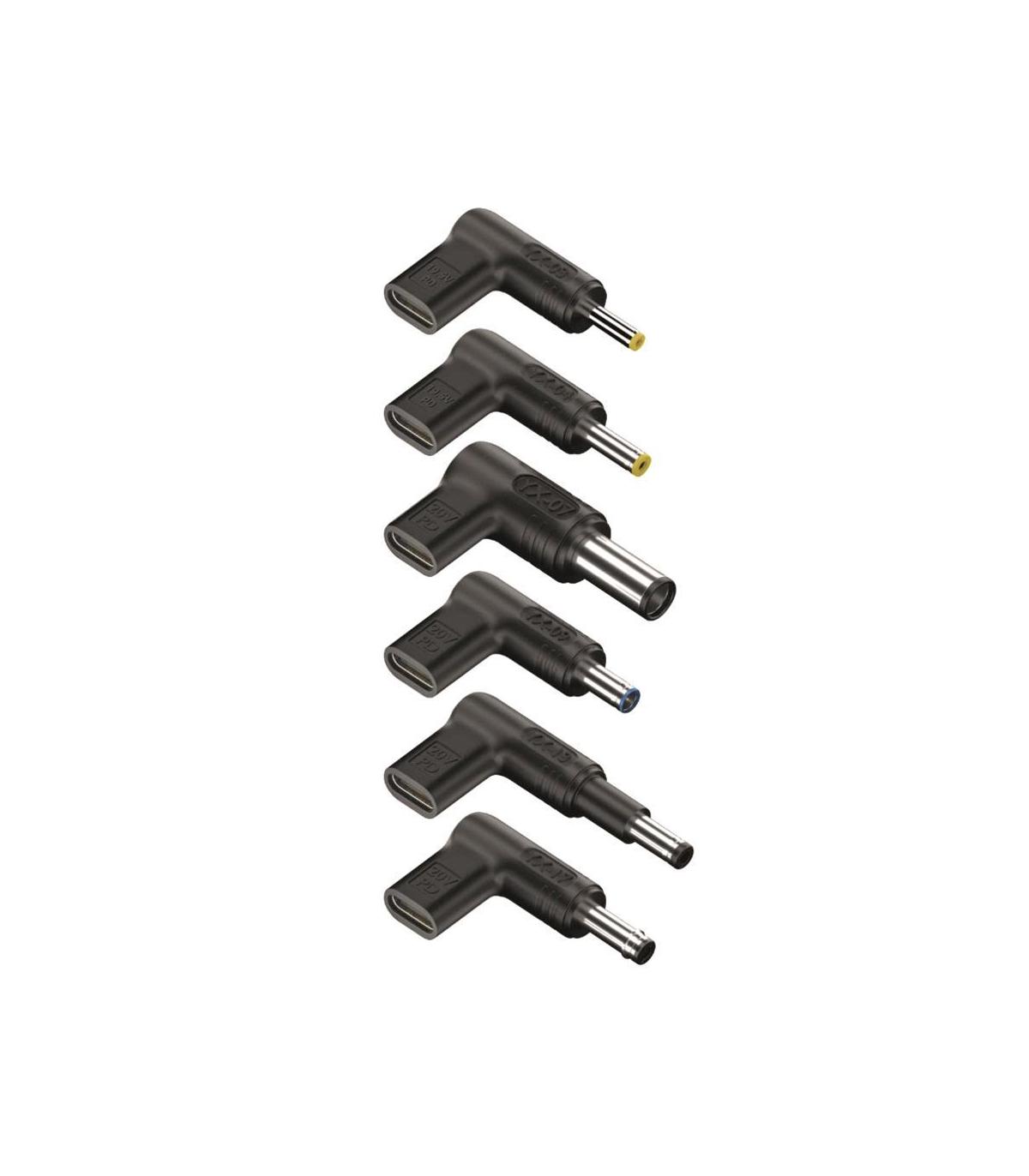Pack 6 Clavijas Para Porttil HP NGS BUD-H  DC - USB Tipo-C