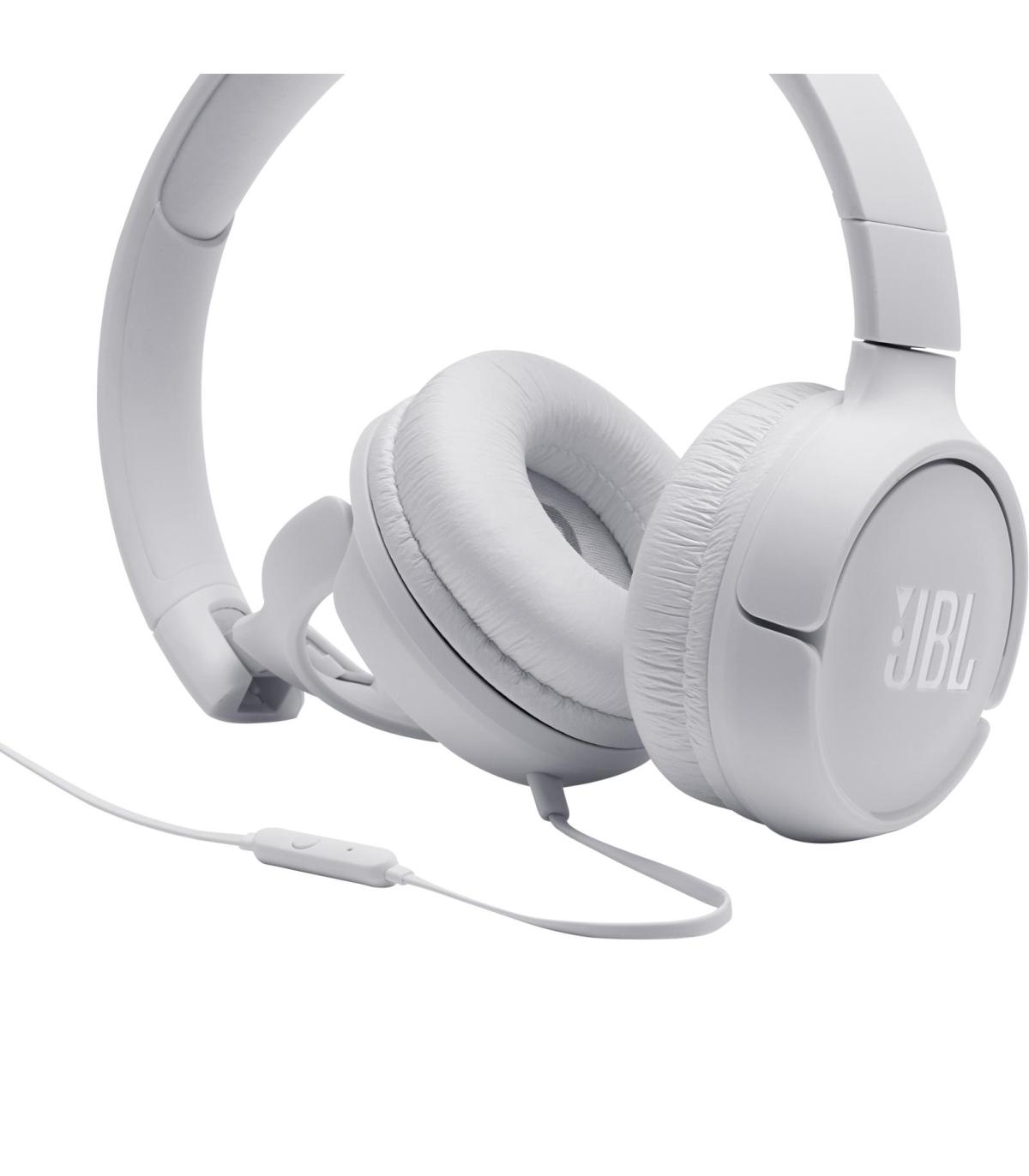 Auriculares JBL Tune 500  Con Micrfono  Jack 3.5  Blancos