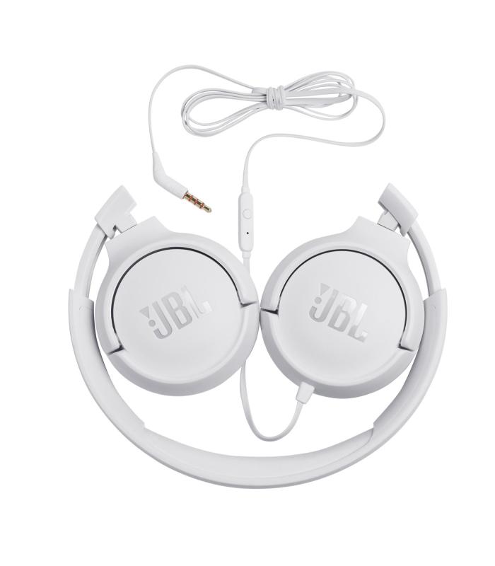 Auriculares JBL Tune 500  Con Micrfono  Jack 3.5  Blancos