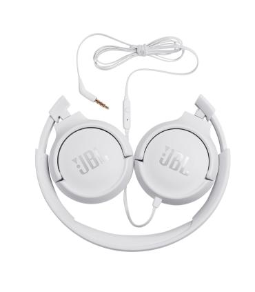 Auriculares JBL Tune 500  Con Micrfono  Jack 3.5  Blancos