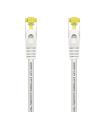 AISENS Cable De Red Latiguillo RJ45 LSZH Cat.7 600 MHz S FTP PIMF AWG26, Blanco, 1.0 m