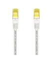 AISENS Cable De Red Latiguillo RJ45 LSZH Cat.7 600 MHz S FTP PIMF AWG26, Blanco, 1.0 m