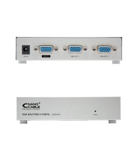 Nanocable VGA DUPLICADOR PARA 2 MONITORES CON ALIM.