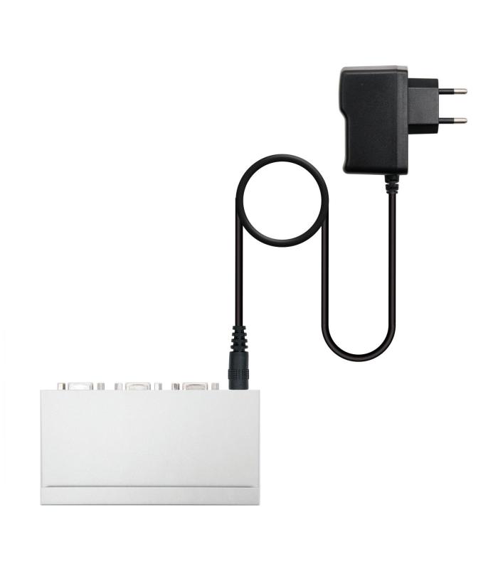 Nanocable VGA DUPLICADOR PARA 2 MONITORES CON ALIM.