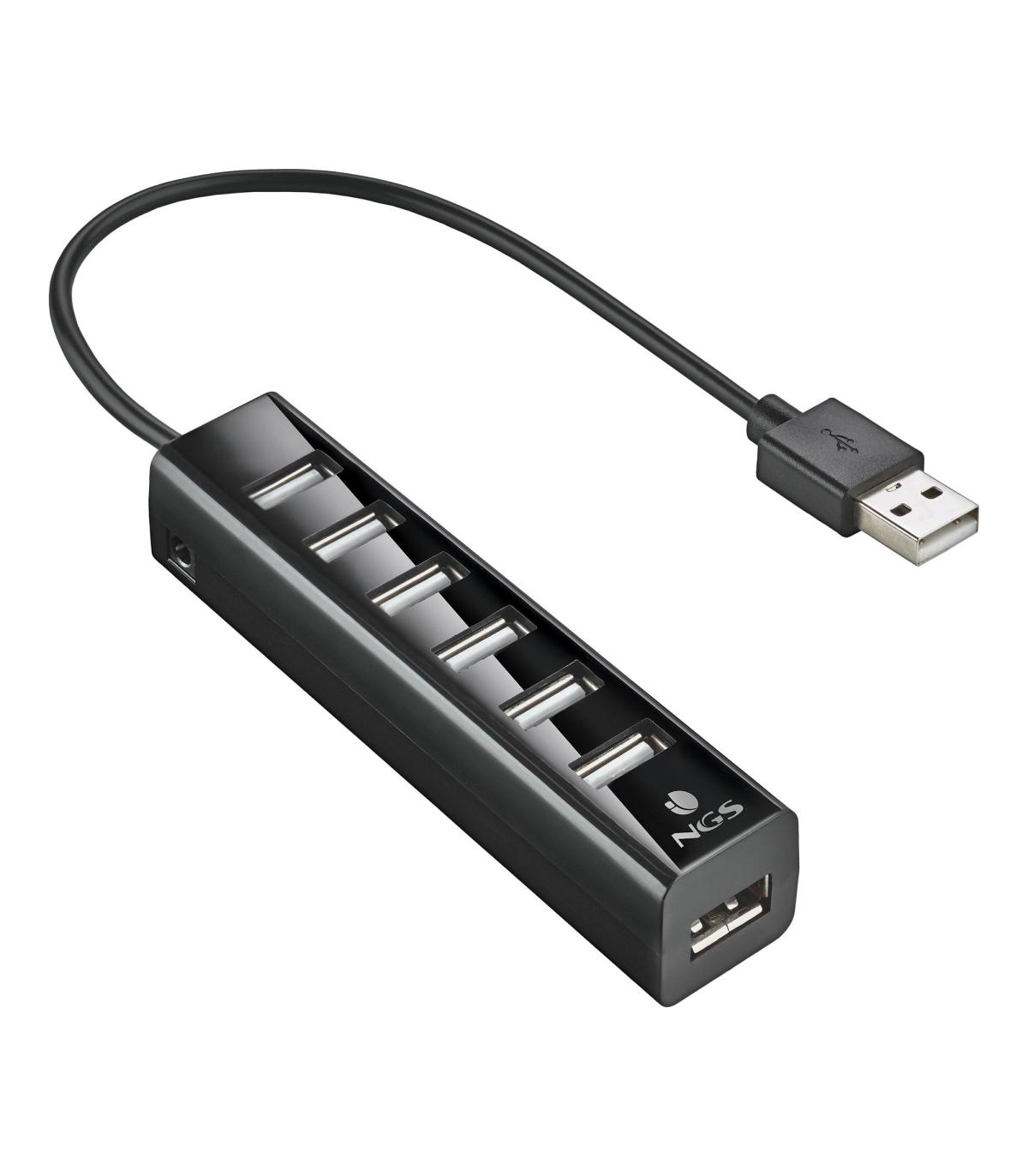 Hub USB 2.0 Con Alimentacin Externa NGS IHUB7 Tiny  7xUSB