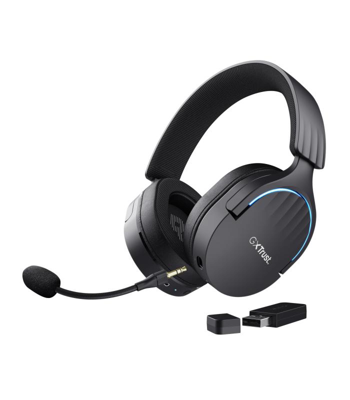 Trust GXT 491 Fayzo Auriculares Inalámbrico y alámbrico Diadema Juego USB Tipo C Bluetooth Negro