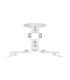 AISENS Soporte Universal Giratorio, Inclinable de Techo para Proyector 13.5Kg, Blanco