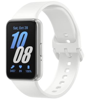 Samsung Galaxy Fit3 4,06 cm (1.6") AMOLED 40 mm Digital 256 x 402 Pixeles Pantalla táctil Plata