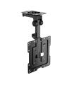 AISENS Soporte de Techo Giratorio, Plegable para Monitor TV 20Kg de 19-43, Negro