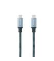 Nanocable Cable USB 3.1 Gen2 10Gbps 5A, 4K/60Hz, USB-C/M-USB-C/M, Gris/Negro, 1.5 m