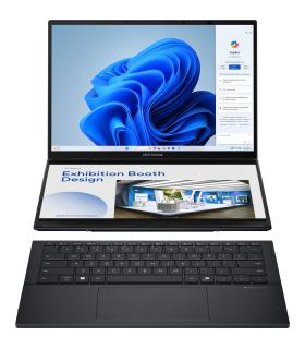 ASUS Zenbook Duo OLED UX8406CA-PZ152W - Ordenador Portátil 14" WQXGA+ 120Hz (Intel Core Ultra 9 285H, 32GB RAM, 1TB SSD, Arc