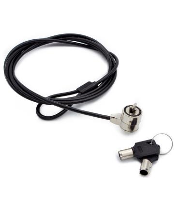 Nilox Cable De Seguridad Doble Llave 1.8 M, Negro