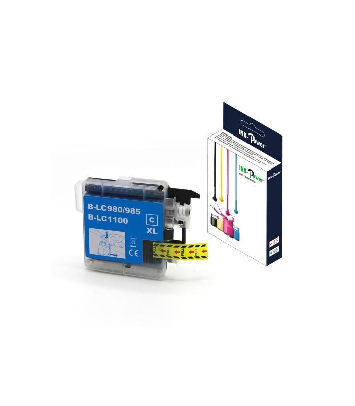 INK-POWER CARTUCHO COMP. BROTHER LC980XL/LC1100XL/LC985XL CYAN 18 ML