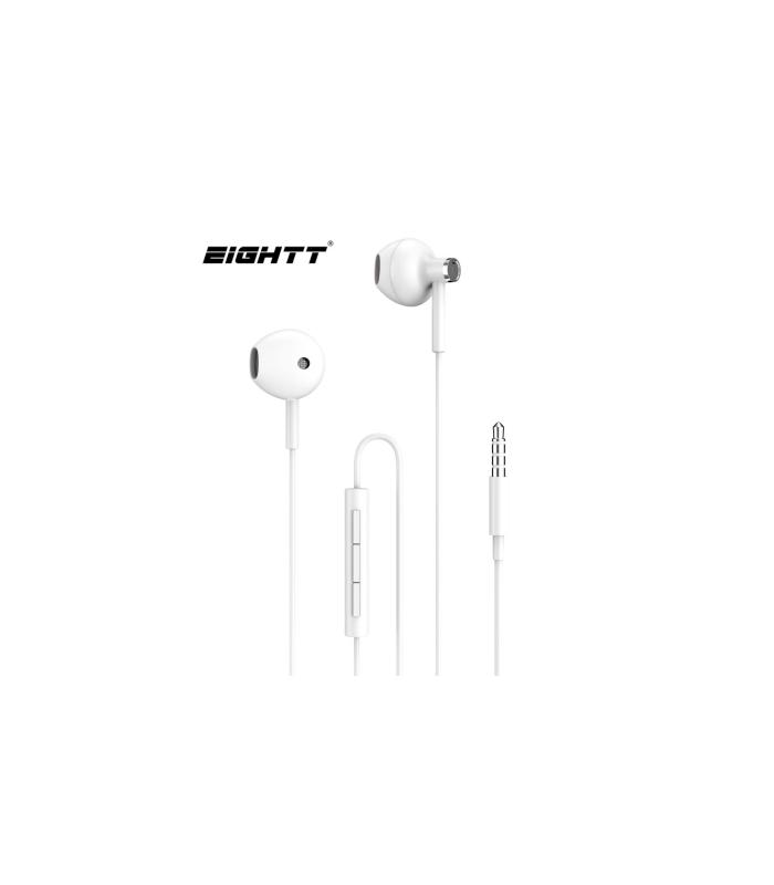 Eightt - Auriculares EAUR-XI con micrfono XI y control de volumen