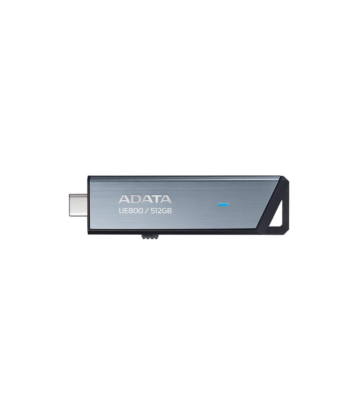 ADATA UE800 unidad flash USB 512 GB USB Tipo C 3.2 Gen 2 (3.1 Gen 2) Plata