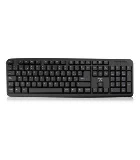 Ewent EW3109 teclado USB + PS 2 Negro