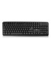 Ewent EW3109 teclado USB + PS 2 Negro