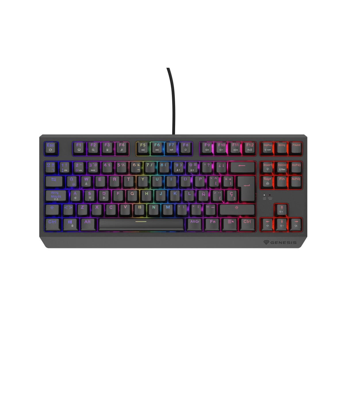 GENESIS Thor 230 TKL teclado Juego USB QWERTY Español Negro