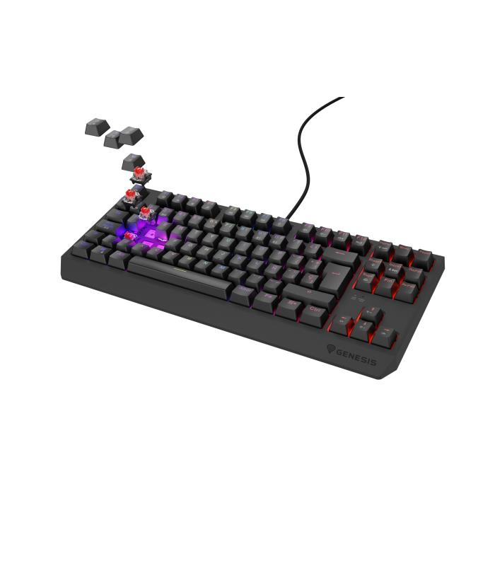 GENESIS Thor 230 TKL teclado Juego USB QWERTY Español Negro