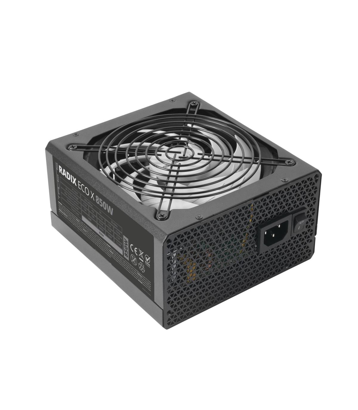 Fuente De Alimentacion Tacens Radix Eco X 850w Apfc 87 % Eficiencia Vent 140mm 10db Haswell