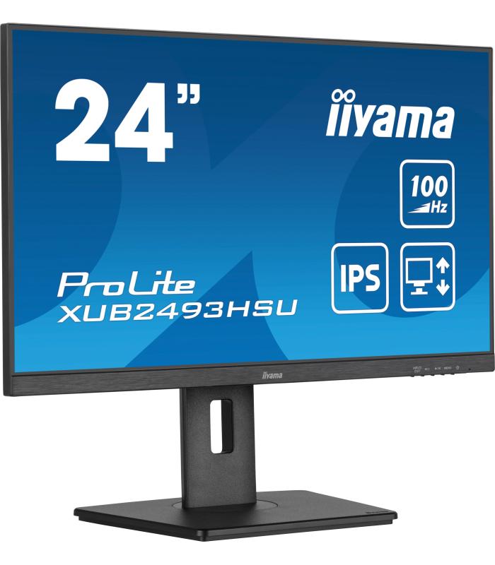 iiyama XUB2493HSU-B7 pantalla para PC 60,5 cm (23.8") 1920 x 1080 Pixeles Full HD LED Negro