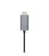 AISENS Cable conversor USB-C a HDMI 4K@60HZ, USB-C M-HDMI M, Negro, 1.8m