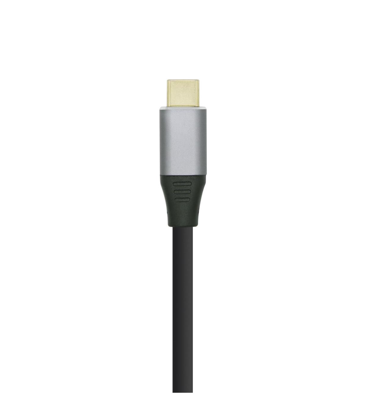 AISENS Cable conversor USB-C a HDMI 4K@60HZ, USB-C M-HDMI M, Negro, 1.8m