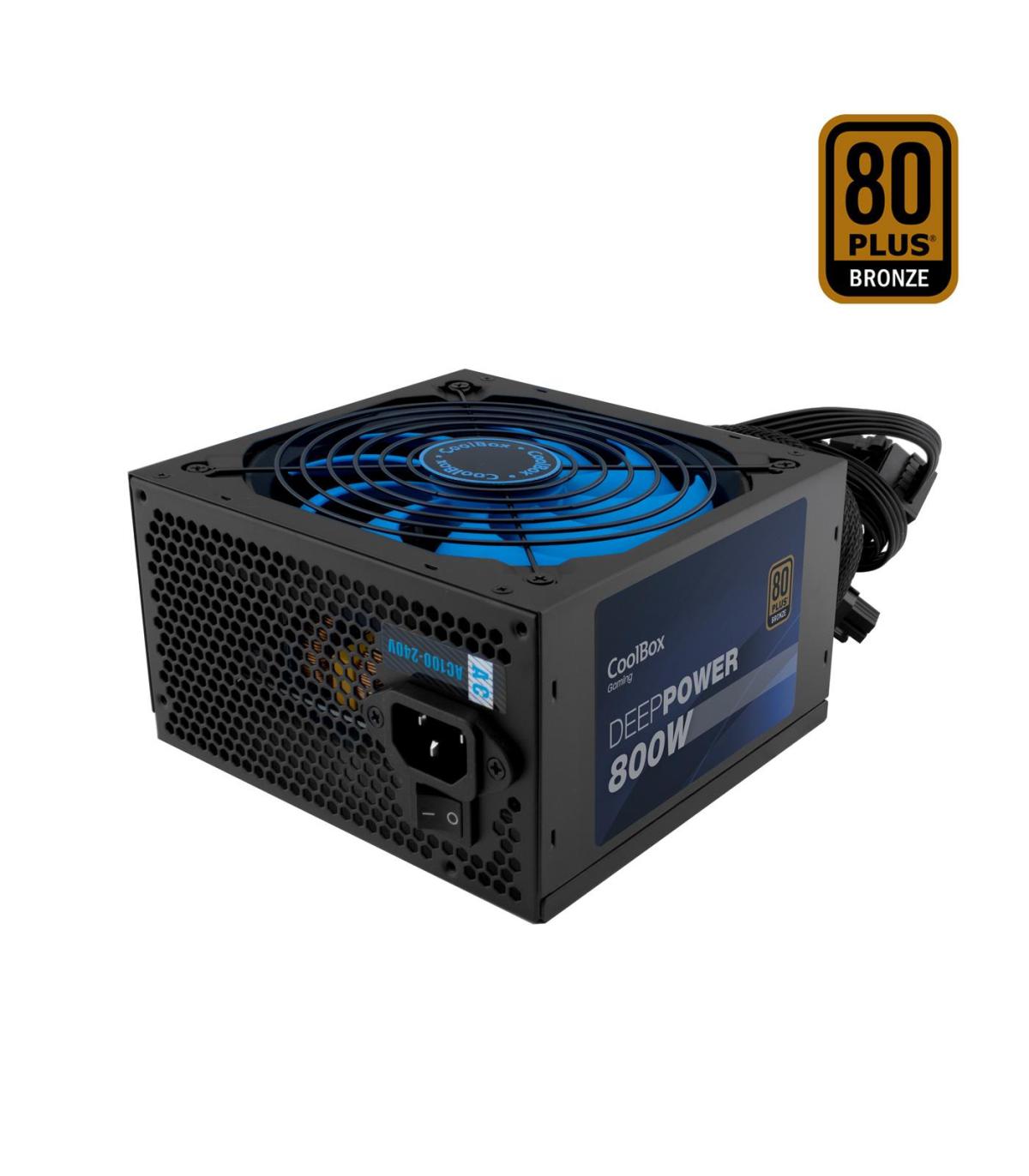 Deep Gaming DeepPower BR-800 unidad de fuente de alimentación 800 W 20+4 pin ATX ATX Negro