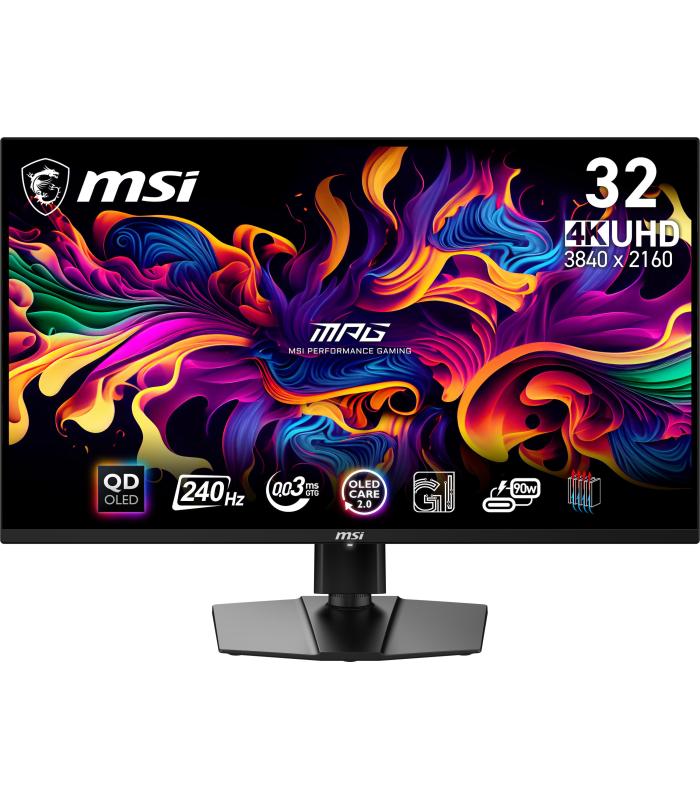MSI MPG 321URX QD-OLED pantalla para PC 80 cm (31.5") 3840 x 2160 Pixeles 4K Ultra HD Negro