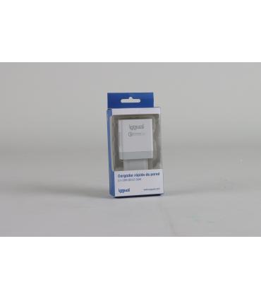 iggual Cargador 2xUSB carga rápida QC3.0 30W