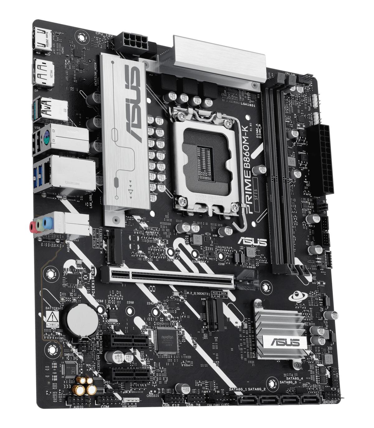 ASUS PRIME B860M-K Intel B860 LGA 1851 (Socket V1) Micro ATX