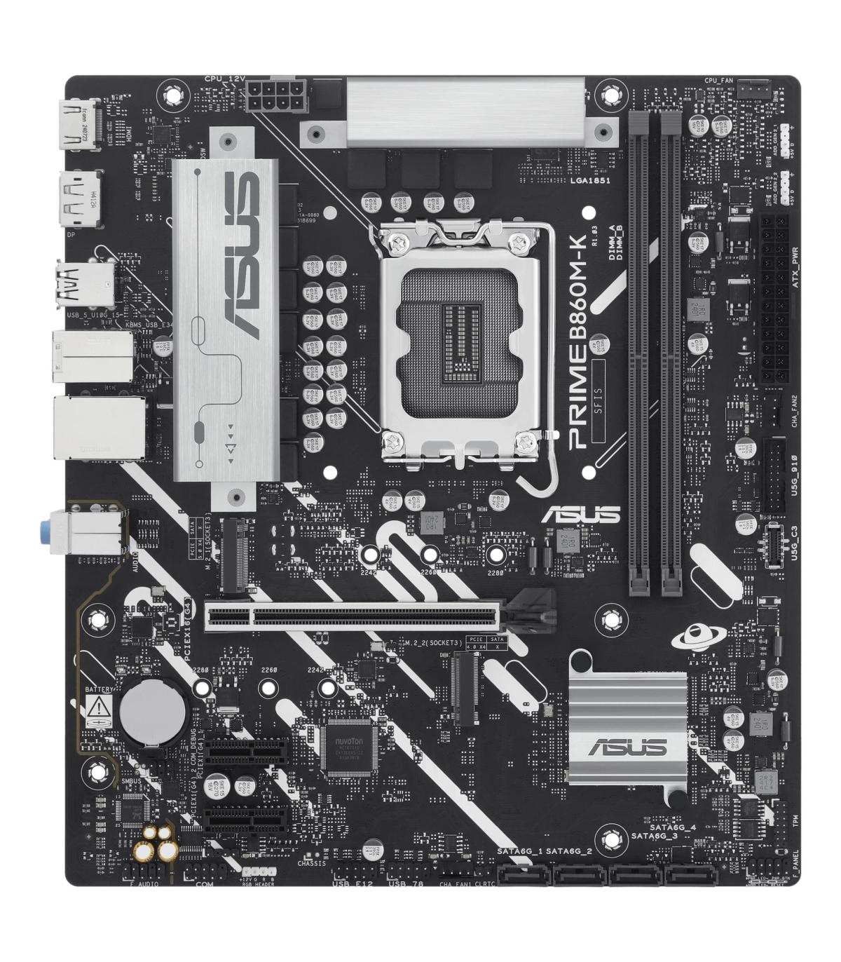 ASUS PRIME B860M-K Intel B860 LGA 1851 (Socket V1) Micro ATX