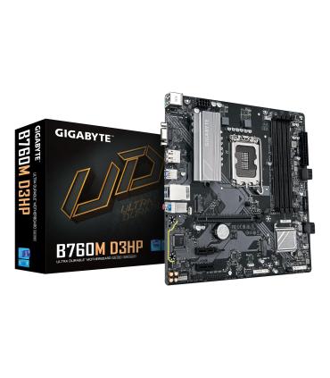 PLACA GIGABYTE B760M D3HP,INTEL,1700,B760,4DDR5,256GB,VGA+HDMI+DP,4SATA+2M.2,5USB3.2,GBLAN,MATX