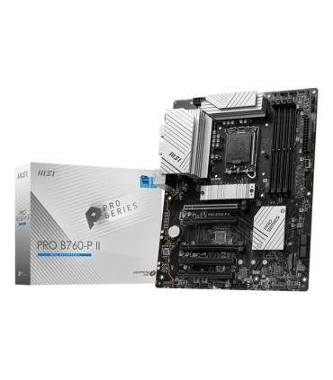PLACA MSI PRO B760-P II,INTEL,1700,B760,4DDR5,128GB,HDMI+DP,4SATA+2M.2,4USB 3.2+2USB-C,2.5GB,ATX