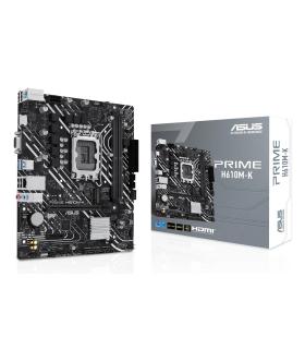 PLACA ASUS PRIME H610M-K,INTEL,1700,H610,2DDR5,96G,VGA+HDMI,GBLAN,4SATA3+M.2,3USB3.2,MATX