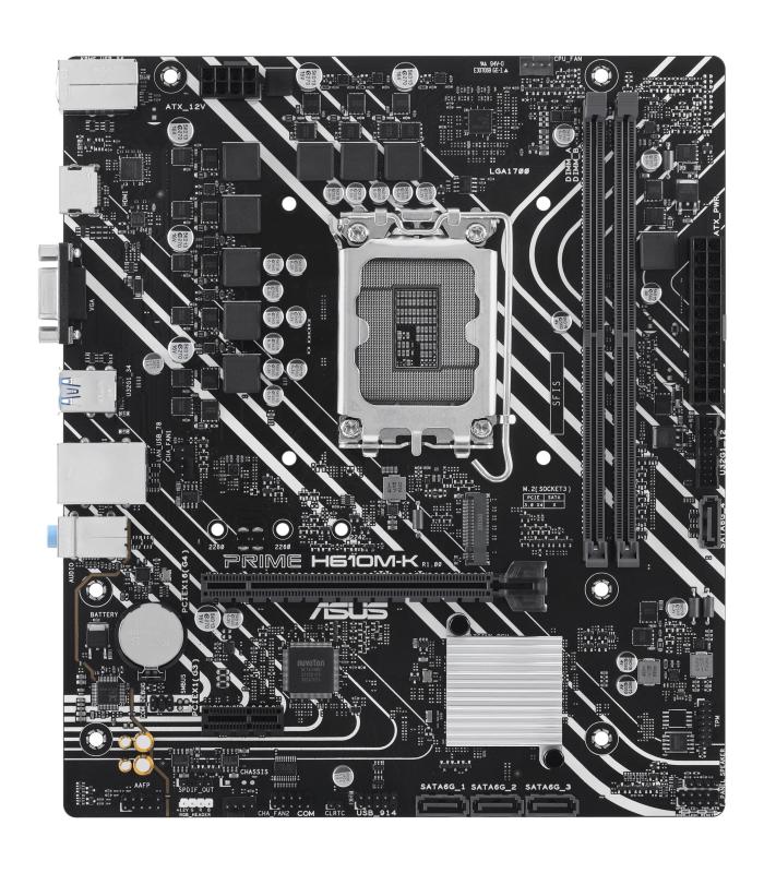 PLACA ASUS PRIME H610M-K,INTEL,1700,H610,2DDR5,96G,VGA+HDMI,GBLAN,4SATA3+M.2,3USB3.2,MATX