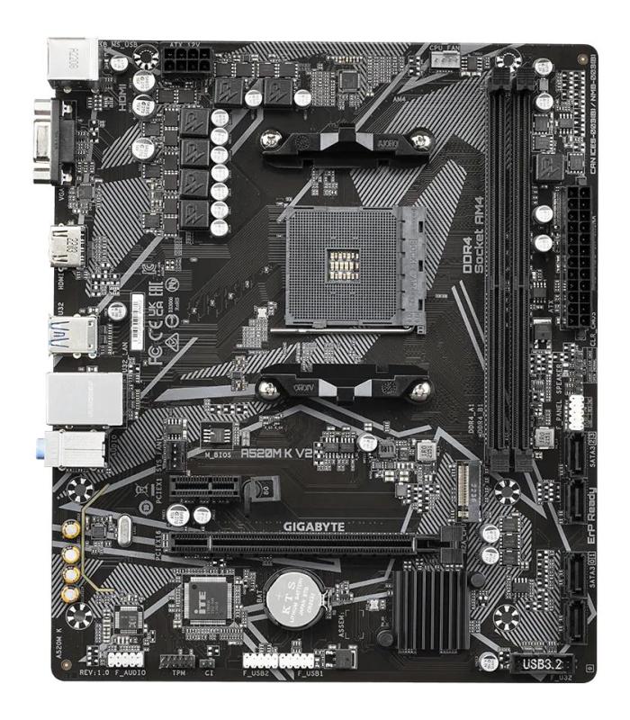 Gigabyte A520M K V2 Placa Base AMD A520 Zcalo AM4 Micro ATX
