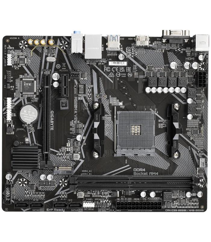 Gigabyte A520M K V2 Placa Base AMD A520 Zcalo AM4 Micro ATX
