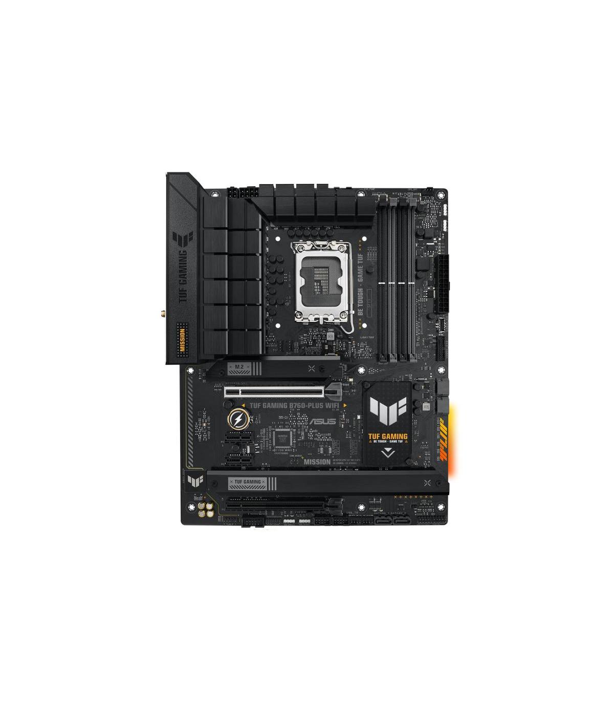 PLACA ASUS TUF GAMING B760-PLUS WIFI,INTEL,1700,B760,4DDR5,128GB,HDMI+DP,4SATA+3M.2,4USB 3.2+1USB-C,2.5GB+WIFI6E+BT5.2,ATX