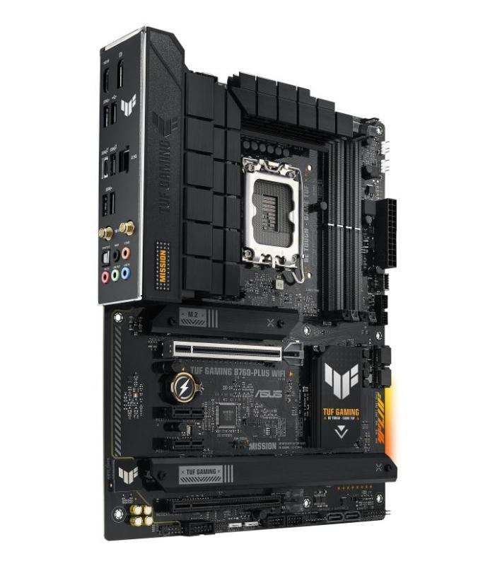 PLACA ASUS TUF GAMING B760-PLUS WIFI,INTEL,1700,B760,4DDR5,128GB,HDMI+DP,4SATA+3M.2,4USB 3.2+1USB-C,2.5GB+WIFI6E+BT5.2,ATX