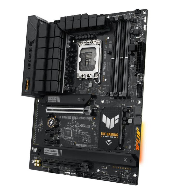 PLACA ASUS TUF GAMING B760-PLUS WIFI,INTEL,1700,B760,4DDR5,128GB,HDMI+DP,4SATA+3M.2,4USB 3.2+1USB-C,2.5GB+WIFI6E+BT5.2,ATX