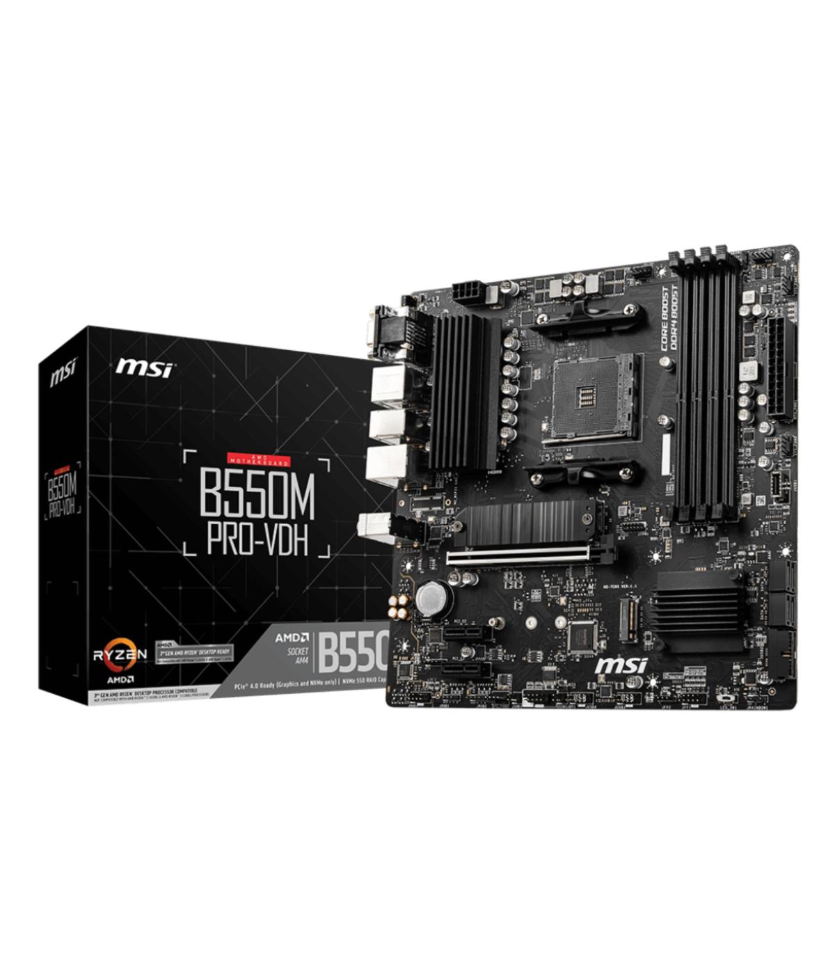 MSI B550M PRO-VDH Zcalo AM4 Micro ATX AMD B550