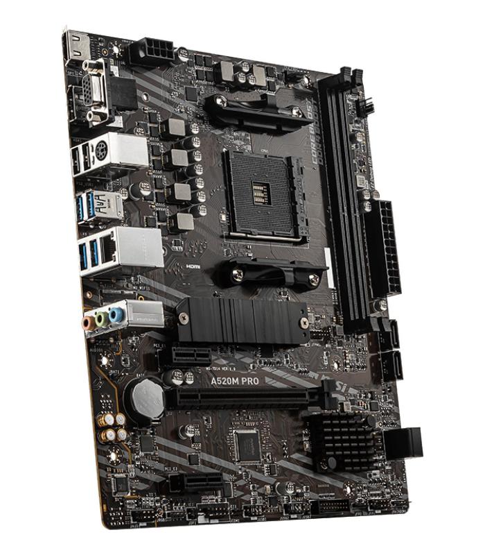 MSI A520M PRO Placa Base AMD A520 Zcalo AM4 Micro ATX