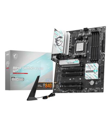 PLACA BASE MSI B840 GAMING PLUS WIFI PCI-E 16x Gen4, M.2 Gen4