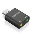 CONVERSOR AISENS USB-A A AUDIO 48KHZ USB-A M-2XJACK 3.5 H NEGRO