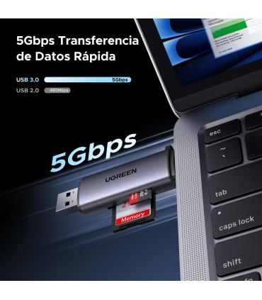 LECTOR TARJETA UGREEN 2in1 USB C OTG